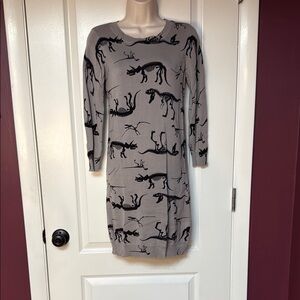 ✨Modcloth Knit Dinosaur Skeleton Dress XS✨